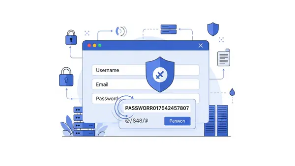 password manager browser extension generating strong random password on signup form